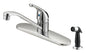 B & K Products 4825709 One Handle Chrome Kitchen Faucet with Side Spra