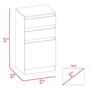 Dresser Asturias, Jewerly Box, White Finish