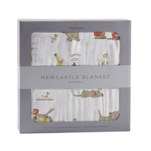 Load image into Gallery viewer, Are You My Mother? Bamboo Muslin Newcastle Blanket
