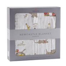 Load image into Gallery viewer, Are You My Mother? Bamboo Muslin Newcastle Blanket
