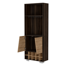 Load image into Gallery viewer, Corner Bar Cabinet Albarr, Ten Wine Cubbies, Two Shelves, Double Door
