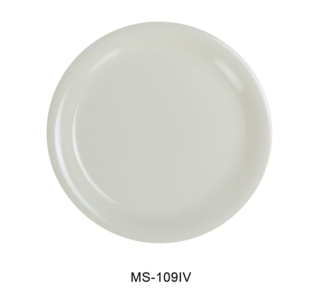 Yanco MS-109IV Mile Stone Narrow Rim Round Plate