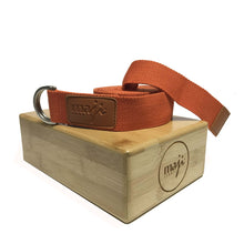 Load image into Gallery viewer, Bamboo Yoga Block &amp; Strap Combo
