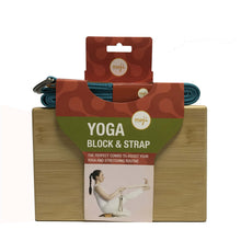 Load image into Gallery viewer, Bamboo Yoga Block &amp; Strap Combo
