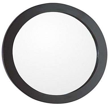 Bellaterra Home 9900-M-ES Round Framed Mirror Wood, Espresso