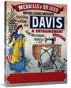 Global Gallery GCS-267441-36-142 36 in. Davis, Machine a Coudre Am