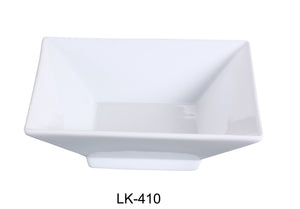 Yanco LK-410 10.75" Square Bowl with Foot