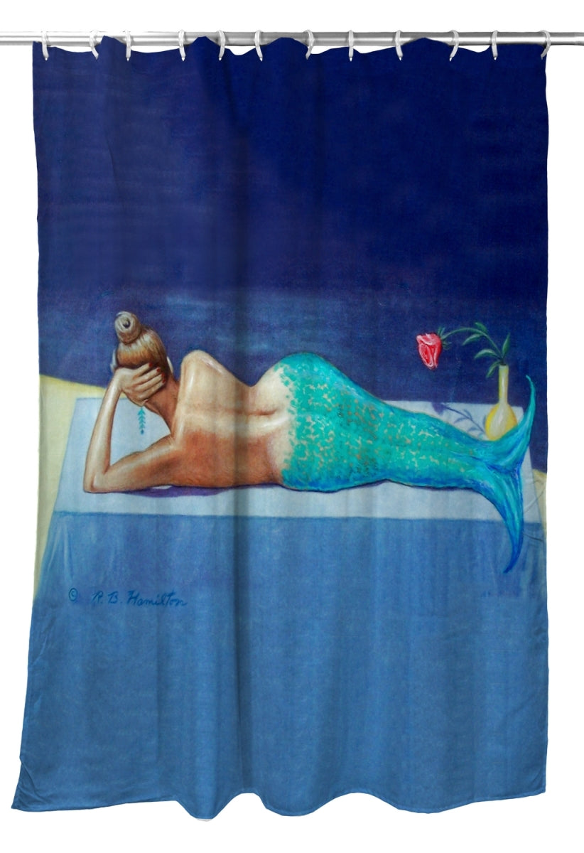 Betsy Drake SH073 70 x 72 in. Mermaid Shower Curtain