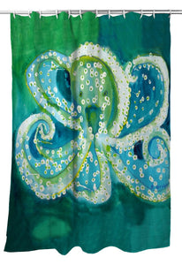 Betsy Drake SH900 70 x 72 in. Octopus Shower Curtain