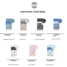 Load image into Gallery viewer, Beach Spa Turkish Hammam Towel Balik Grey
