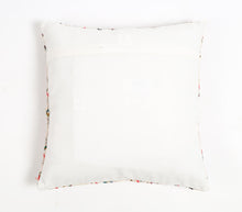 Load image into Gallery viewer, Block Printed &amp; Embroidered Cotton Geometric Cushion Cover
