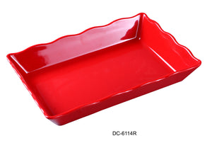 Yanco DC-6114R Deli Collection Scallop Edged Display Tray