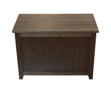 Load image into Gallery viewer, Eccostyle Solid Bamboo Storage Chest Bench - Brushed Brown
