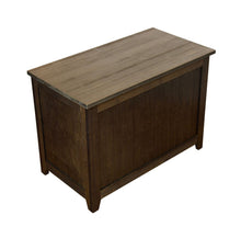 Load image into Gallery viewer, Eccostyle Solid Bamboo Storage Chest Bench - Brushed Brown
