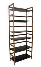 Load image into Gallery viewer, Eccostyle 3-Tier Bamboo Frame Stackable Bookshelf - Caramel &amp; Black
