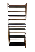 Load image into Gallery viewer, Eccostyle 3-Tier Bamboo Frame Stackable Bookshelf - Caramel &amp; Black
