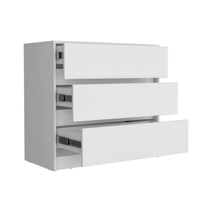 Dresser Maldus, Three Drawers, White Finish