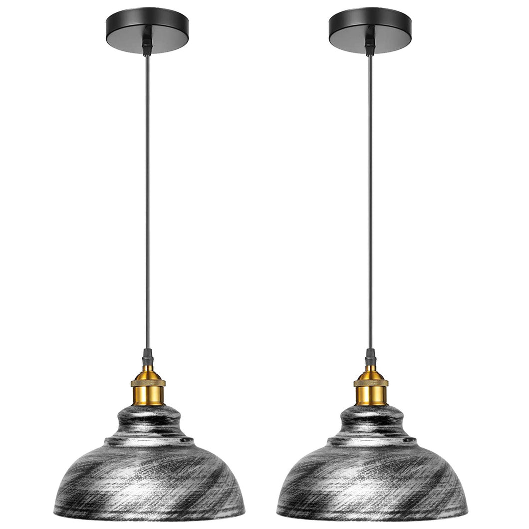 2 Pack Vintage Industrial Ceiling Pendant Light Retro Loft Style Metal | Home Improvement