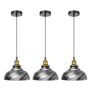 3 Pack Vintage Industrial Ceiling Pendant Light Retro Loft Style Metal | Home Improvement