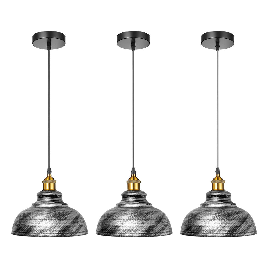 3 Pack Vintage Industrial Ceiling Pendant Light Retro Loft Style Metal | Home Improvement