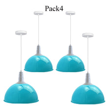 Load image into Gallery viewer, 4 Pack Lampshade Vintage Industrial Metal Blue Ceiling Pendant Lights | Home Improvement
