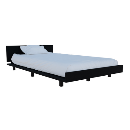 Twin Bed Base Cervants, Frame, Black Wengue Finish