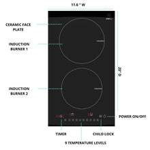 Load image into Gallery viewer, CHEFTop Pro - Dual Burner Induction Cooktop With Optional Induction
