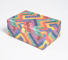 Load image into Gallery viewer, Chevron Shift Tussar Silk Jewelry Box
