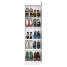 Load image into Gallery viewer, Shoe Rack Chimg, Mirror, Five Interior Shelves, Single Door Cabinet,
