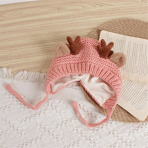 Christmas Antler Beanie for Kids and Babies