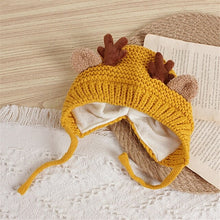 Load image into Gallery viewer, Christmas Antler Beanie for Kids and Babies
