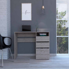 Load image into Gallery viewer, Computer Desk San Diego, One Shelf, Light Gray Finish
