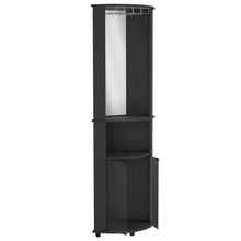 Load image into Gallery viewer, Corner Bar Cabinet Rialto, Three Shelves, Black Wengue Finish
