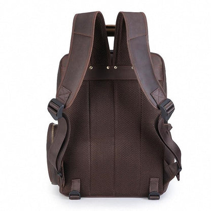 The Gaetano | Large Leather Backpack Camera Bag with Tripod Holder | Bags & Wallets