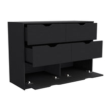 Load image into Gallery viewer, Dresser Curio, Four Drawers, Black Wengue Finish
