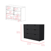 Load image into Gallery viewer, Dresser Curio, Four Drawers, Black Wengue Finish
