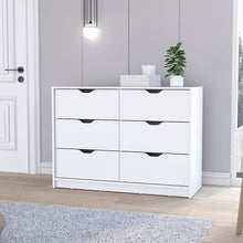 Load image into Gallery viewer, Dresser Curio, Four Drawers, White Finish
