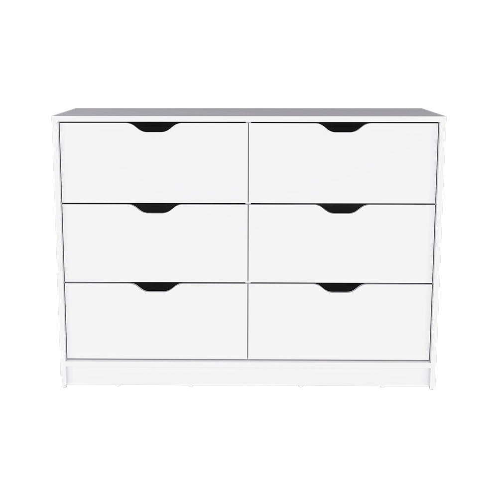 Dresser Curio, Four Drawers, White Finish