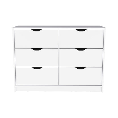 Dresser Curio, Four Drawers, White Finish