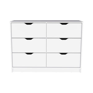 Dresser Curio, Four Drawers, White Finish