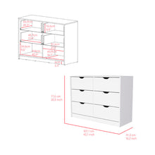 Load image into Gallery viewer, Dresser Curio, Four Drawers, White Finish
