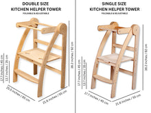 Load image into Gallery viewer, Double Montessori Kitchen Tower
