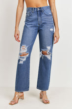 Load image into Gallery viewer, JBD HIGH WAISTED DISTRESSED LOOSE FIT JEAN
