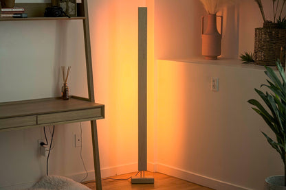 Hardwood LED Color Floor Lamp