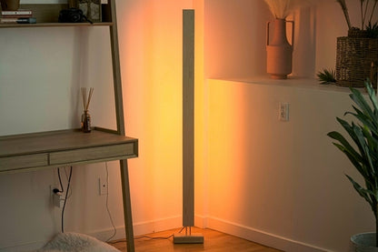 Hardwood LED Color Floor Lamp