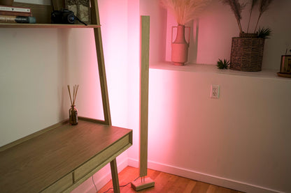 Hardwood LED Color Floor Lamp