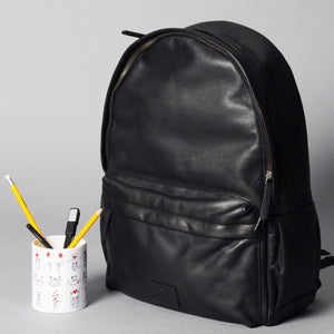 Journey Leather Backpack - Black | Journey Collection