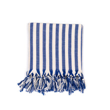 Load image into Gallery viewer, Handwoven Turkish Towel Ole | Blue
