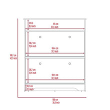 Load image into Gallery viewer, Shoe Rack Dublin, One Open Shelf, Two Extendable Cabinets, Dark Brown
