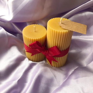 Christmas Pillar Candle Set